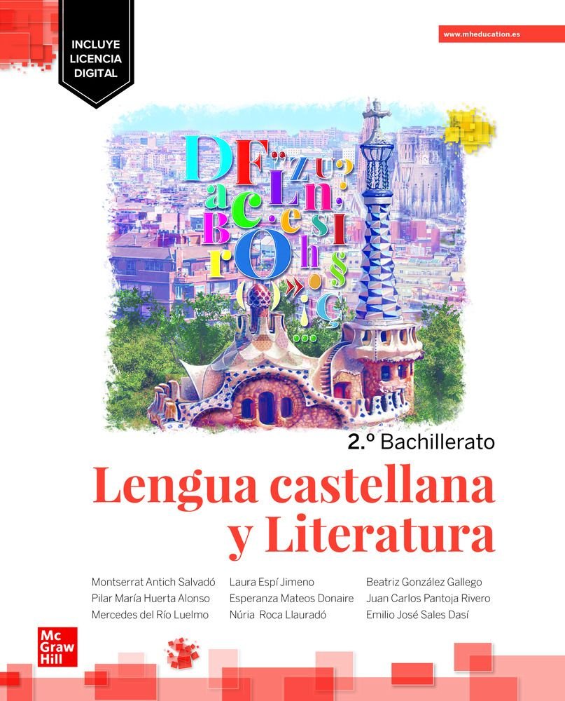✅ LENGUA CASTELLANA LITERATURA 2ºNB CATALUÑA 23 LOMLOE I ANTICH SALVADO, MONSERRAT I MCGRAW-HILL I 9788448639624 Imagen principal del producto