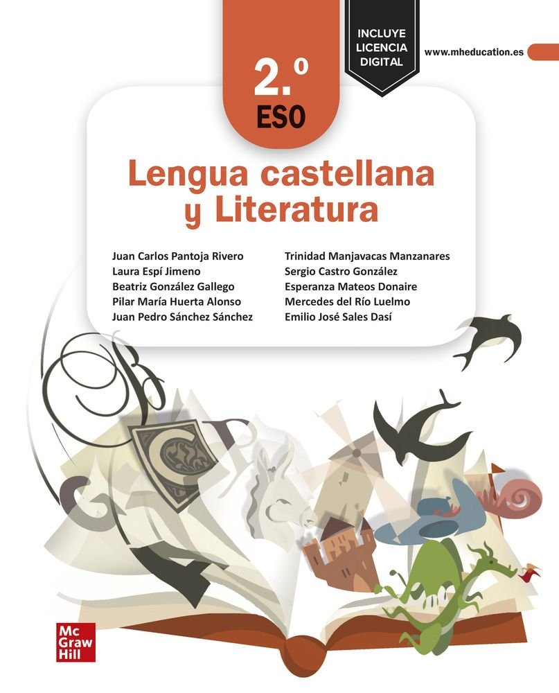 Lengua castellana y Literatura 2.o ESO | PANTOJA | 9788448640422 (MCGRAW-HILL) Imagen principal del producto