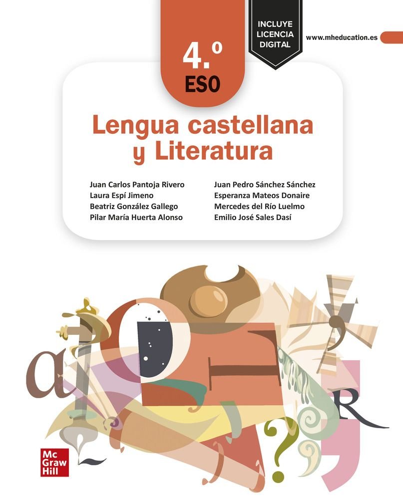 Lengua castellana y Literatura 4.o ESO | PANTOJA | 9788448640477 (MCGRAW-HILL) Imagen principal del producto