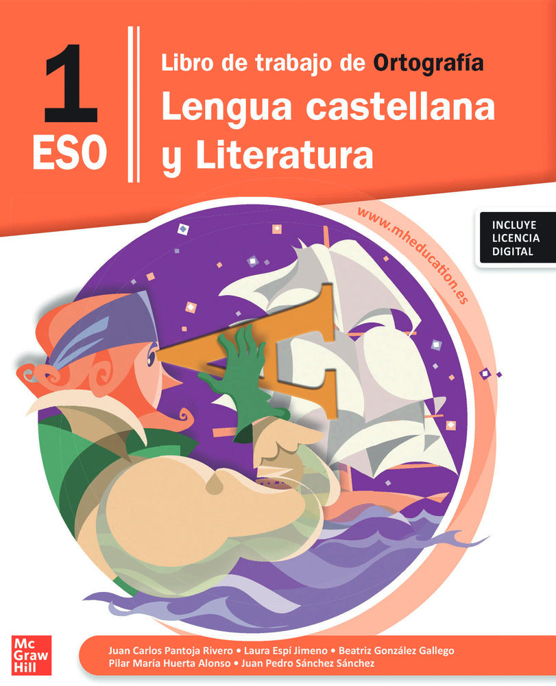 Lengua castellana y Literatura 1º ESO Libro de trabajo de Ortografía. Pantoja (McGraw-Hill Interamericana de España S.L.) 9788448648749 Imagen principal del producto
