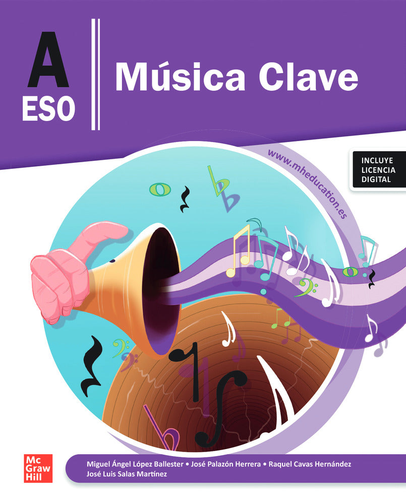 Música Clave A. ESO. Lopez (McGraw-Hill Interamericana de España S.L.) 9788448649067 Imagen principal del producto