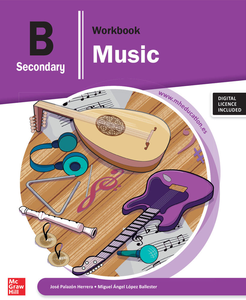 Workbook Music B Secondary. Palazon (McGraw-Hill Interamericana de España S.L.) 9788448649166 Imagen principal del producto