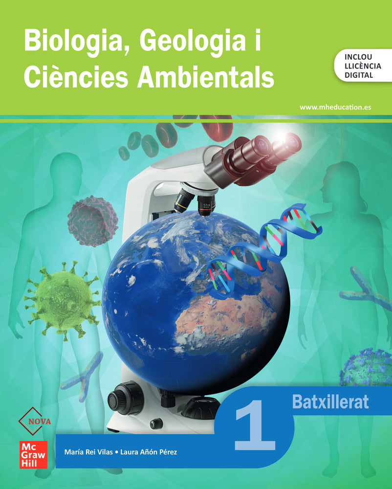 Biologia, Geologia i Ciències Ambientals 1r Batxillerat NOVA. Rei (McGraw-Hill Interamericana de España S.L.) 9788448649623