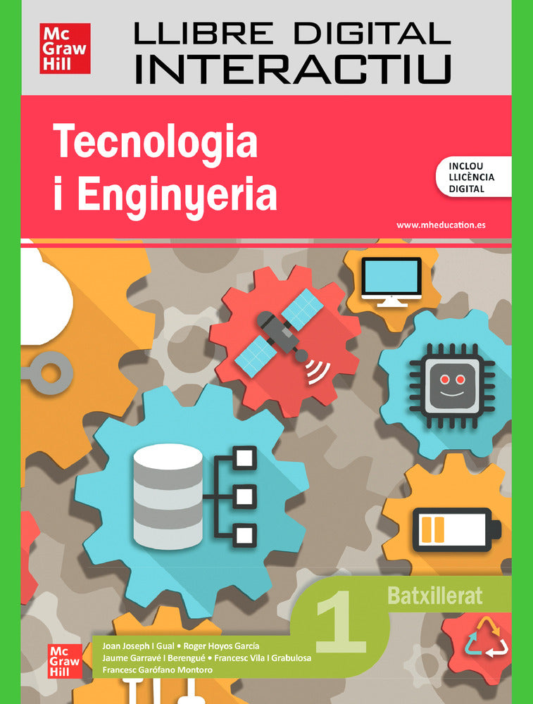 Tecnologia i Enginyeria 1r Batxillerat. Garofano (McGraw-Hill Interamericana de España S.L.) 9788448649661 Imagen principal del producto