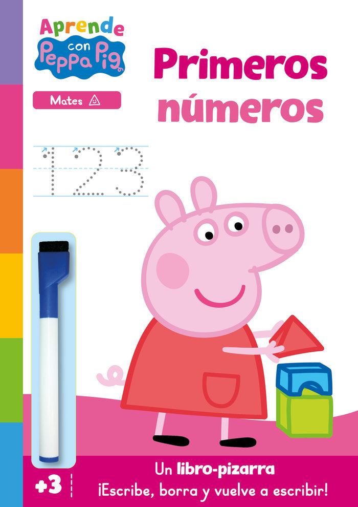 Peppa Pig. Primeros Aprendizajes - Aprendo con Peppa Pig. Primeros Números (libro-pizarra): ¡escribe, Borra y Vuelve a Escribir! Imagen principal del producto