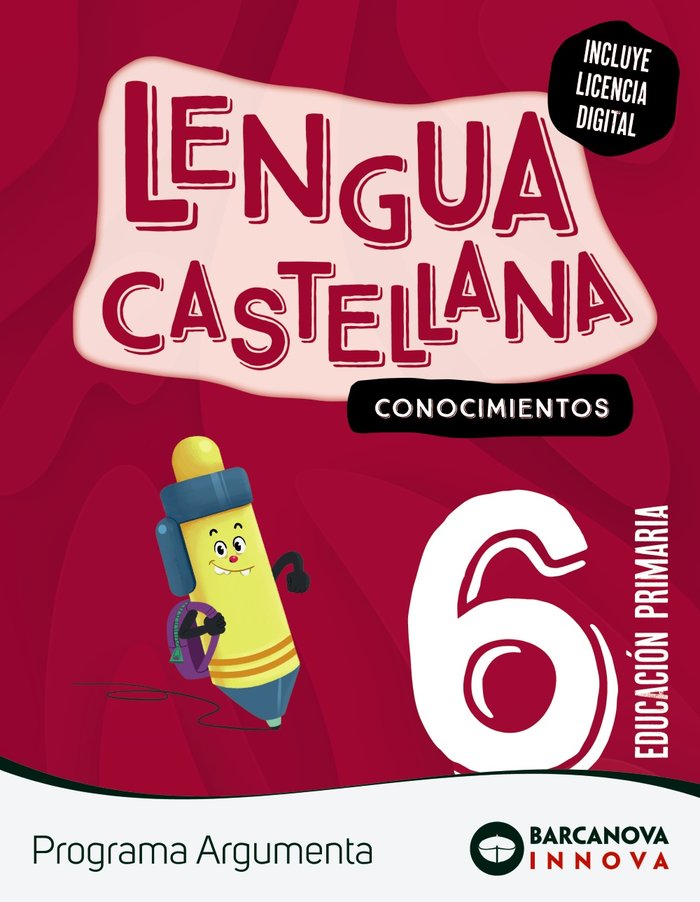 Argumenta 6. Lengua castellana. Conocimientos | Varios autores | 9788448960582 (Barcanova Editorial (Cataluña)) Imagen principal del producto