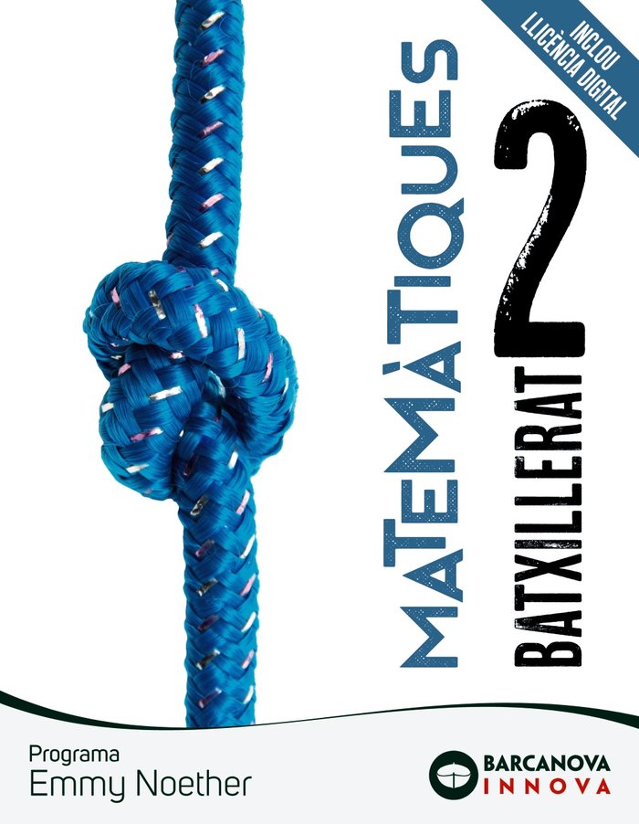 ✅ EMMY NOETHER 2 BATXILLERAT MATEMATIQUES - 9788448961626 Imagen principal del producto