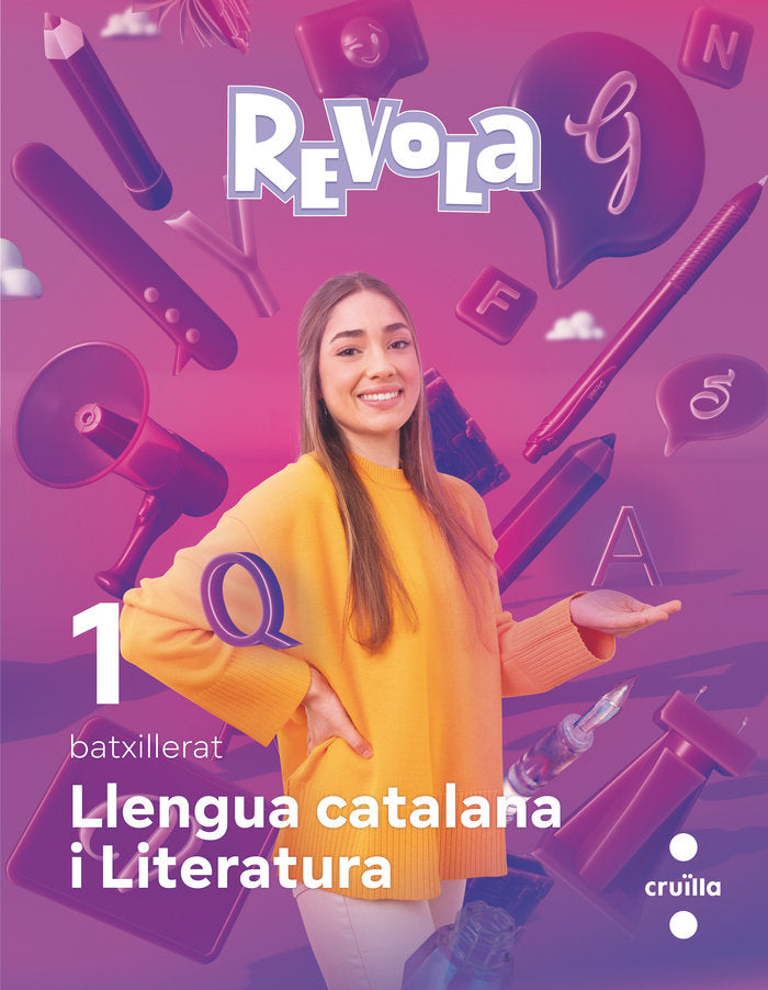✅ LENGUA CATALANA I 1ºNB CATALAN REVOLA 24 I EQUIPO EDITORIAL CRUØLLA,/CAMARZANA, MAR I CRUILLA SM I 9788466153836