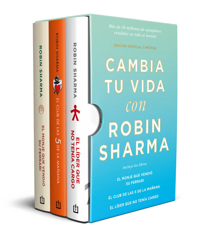 ESTUCHE CAMBIA TU VIDA CON ROBIN SHARMA EDICION LIMITADA - 9788466377324 Imagen principal del producto