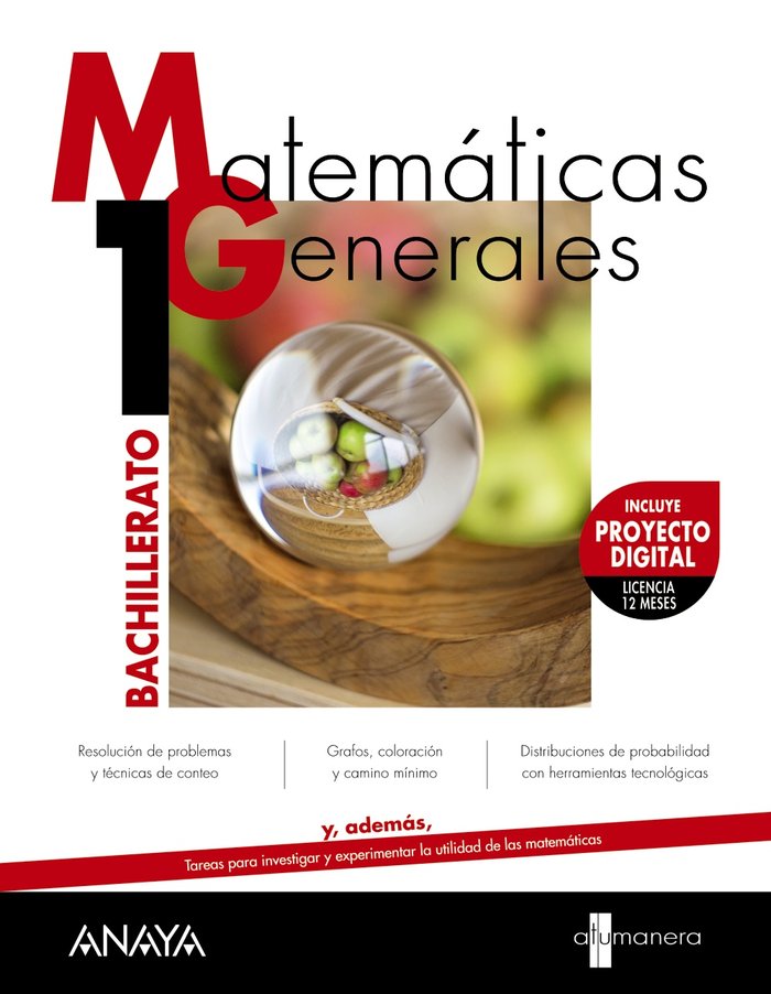 ✅ MATEMATICAS GENERALES 1ºNB OPERAC,MUNDO 22 I I ANAYA TEXTO I 9788466747387