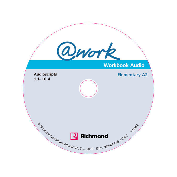 WORK 1 WB+CD 13 NB SANIN42NB | AA,VV | 9788466813587 (Richmond Santillana) Imagen principal del producto