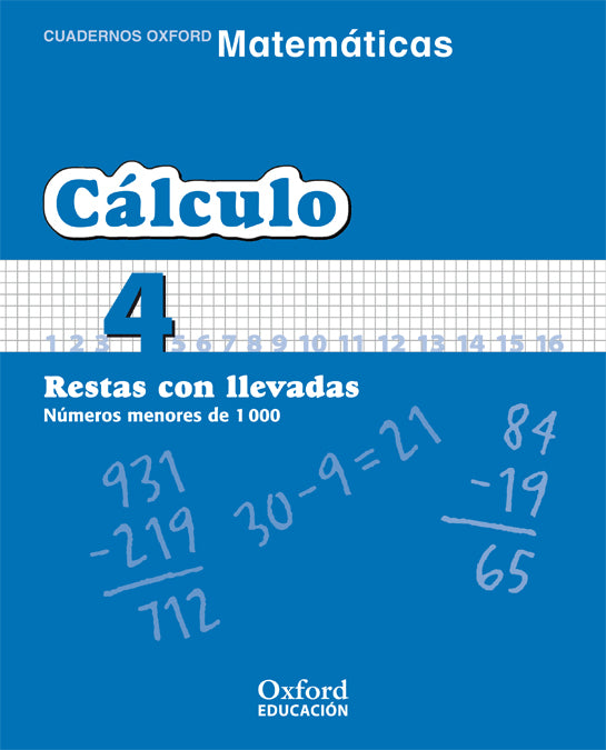 Matemáticas Primaria Cuadernos de Cálculo 4 | Varios autores | 9788467324280 (OXFORD) Imagen principal del producto