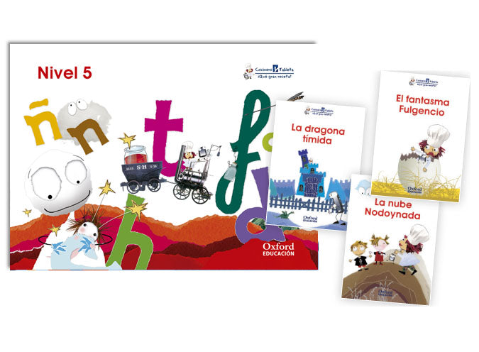 Cocinero y Tableta 5 años. Cuaderno + Cuentos 5. Varios Autores (Oxford University Press España, S.A.) 9788467395372