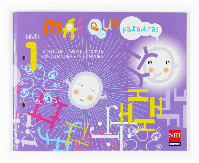 MAS QUE PALABRAS LECTOESCRITURA 1 3AÑOS 07 SMVAR03EI | Varios Autores | 9788467511932 (Sm)
