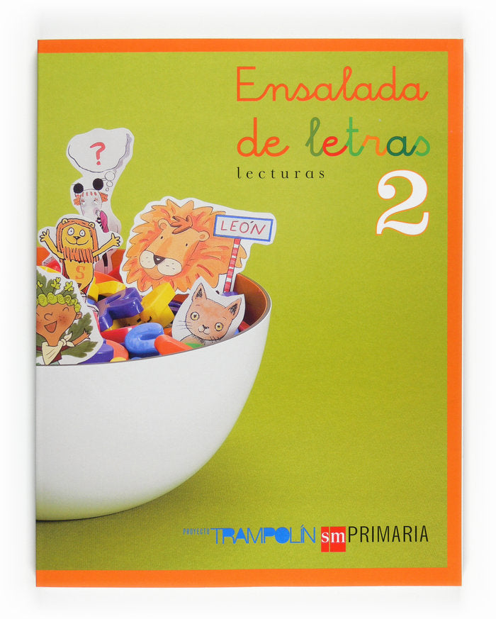 LECTURAS 2º de Primaria ENSALADA LETRAS 07 TRAMPOLIN SMVAR12EP | AA,VV | 9788467513561 (Sm) Imagen principal del producto