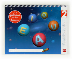 LECTOESCRITURA 4AÑOS GALAXIA 2 CUADRICULA 12 LETRSMLEN04EI | AA,VV | 9788467553628 (Sm)