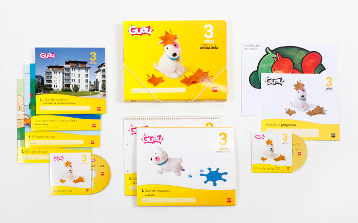 GUAU 3AÑOS 1oTRIMESTRE 13 ANDALUCIA SMGLO03EI | Varios Autores | 9788467561692 (Sm)