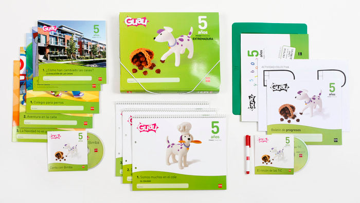 GUAU 5AÑOS 1oTRIM,13 EXTREMADURA SMGLO05EI | AA,VV | 9788467561845 (Sm)