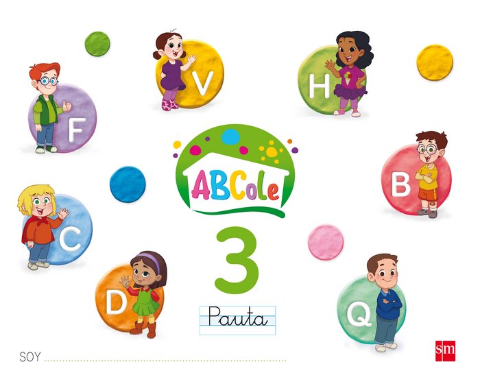 CUADERNO LECTOESCRITURA 3 ABCOLE 17 5 AÑOS PAUTA | AA,VV | 9788467592238 (Sm) Imagen principal del producto