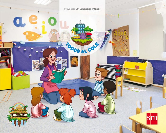 EXPLORA 3AÑOS 1oTRIMESTRE TODOS AL COLE 17 | Varios Autores | 9788467592290 (Sm)
