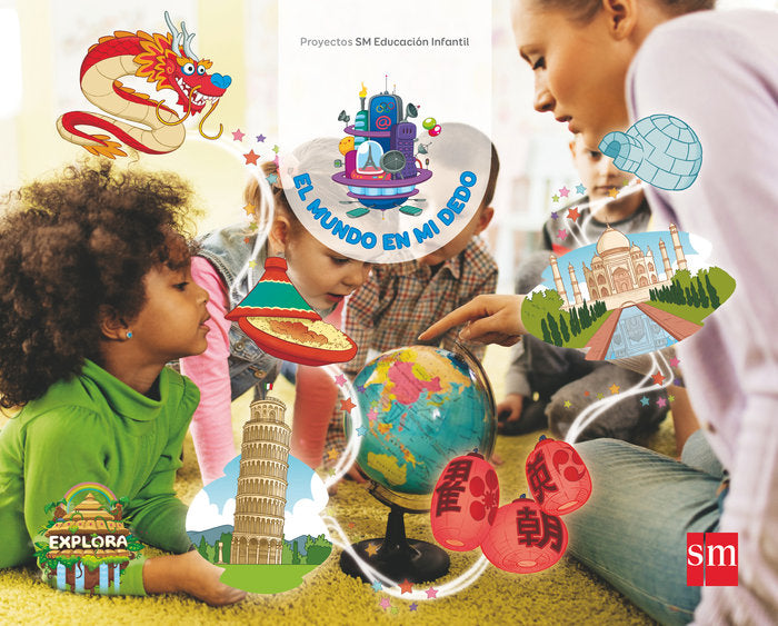 MUNDO MI DEDO 5AÑOS EI 18 EXPLORA NIVEL 3 | AA,VV | 9788467594294 (Sm) Imagen principal del producto