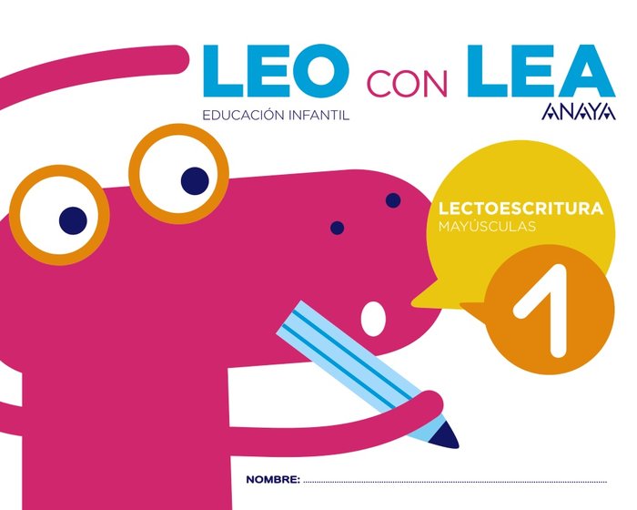 LEO CON LEA 1 MAYUSCULAS EI 17 | AA,VV | 9788467833362 (Anaya Texto)