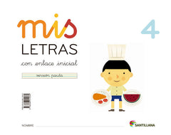 MIS LETRAS 4 CON ENLACE I,13 CUAD+CUENTO LECTOESC,SANLEN04EI | AA,VV | 9788468012032 (Santillana)
