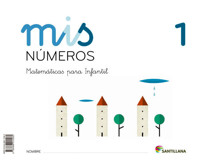 MIS NUMEROS 1 (CUAD+ALBUM) 3AÑOS 13 SANMAT03EI | Varios Autores | 9788468015262 (Santillana)
