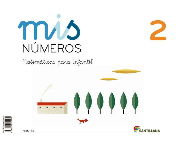 MIS NUMEROS 2 (CUAD+ALBUM) 3AÑOS 13 SANMAT03EI | Varios Autores | 9788468015279 (Santillana)