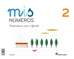 MIS NUMEROS 2 (CUAD+ALBUM) 3AÑOS 13 SANMAT03EI | Varios Autores | 9788468015279 (Santillana)