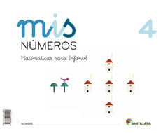 MIS NUMEROS 4 (CUAD+ALBUM) 4AÑOS 13 SANMAT04EI | AA,VV | 9788468015293 (Santillana)