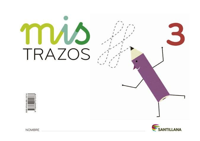 MIS TRAZOS 3 5AÑOS 13 SANLEN05EI | AA,VV | 9788468015378 (Santillana) Imagen principal del producto