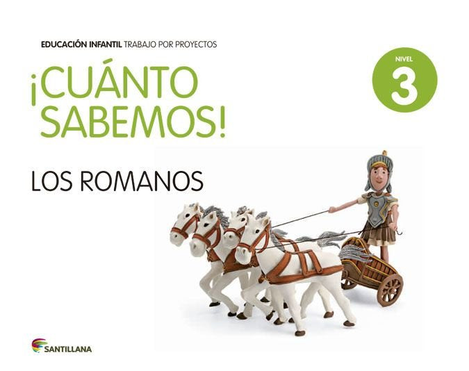 CUANTO SABEMOS 3 LOS ROMANOS 5AÑOS 14 SANVAR05EI | AA,VV | 9788468018416 (Santillana)