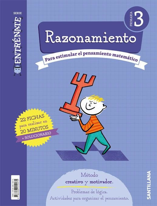 CUADERNO RAZONAMIENTO SERIE ENTRENATE 3 PRIMARIA | Varios autores | 9788468019475 (Santillana) Imagen principal del producto