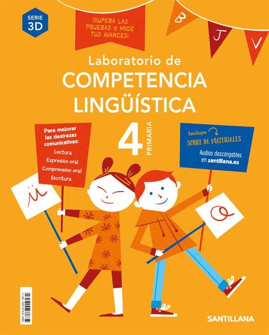LABORATORIO DE COMPETENCIA LINGUISTICA SERIE 3D 4 PRIMARIA | Varios autores | 9788468019574 (Santillana) Imagen principal del producto