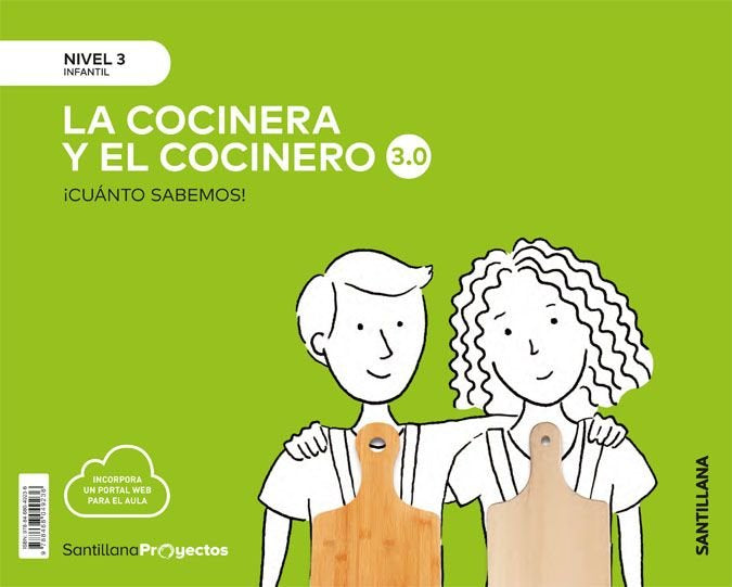 CUANTO SABEMOS 3,0 3 COCINEROS 5AÑOS 19 | AA,VV | 9788468049236 (Santillana) Imagen principal del producto