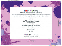 Plastica y Visual 5 Primaria Cuaderno con Ficha Emocion Morado Imagen principal del producto