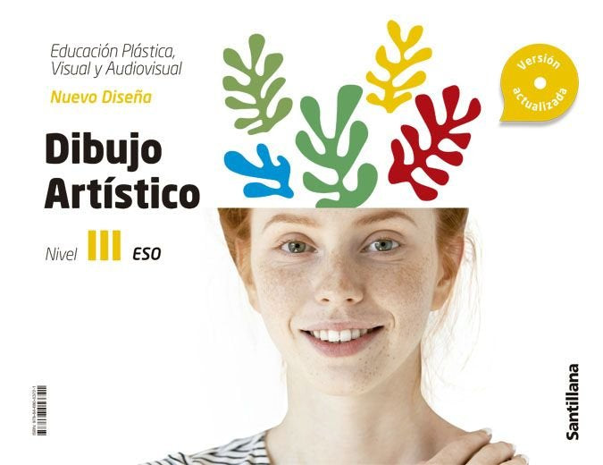 CUADERNO PLASTICA, VISUAL Y AUDIOVISUAL DIBUJO ARTISTICO SERIE NUEVO DISEÑA NIVEL III ESO | Varios autores | 9788468053721 (SANTILLANA) Imagen principal del producto