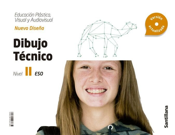 CUADERNO EDUCACION PLASTICA, VISUAL Y AUDIOVISUAL DIBUJO TECNICO SERIE NUEVO DISEÑA NIVEL II ESO | Varios autores | 9788468053806 (SANTILLANA) Imagen principal del producto