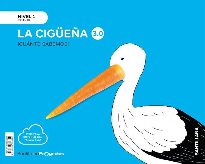 CUANTO SABEMOS 3,0 1 LA CIGUEÑA 3AÑOS 20 | Varios Autores | 9788468058320 (Santillana)