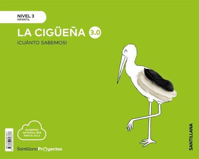CUANTO SABEMOS 3,0 3 LA CIGUEÑA 5AÑOS 20 | AA,VV | 9788468058337 (Santillana)
