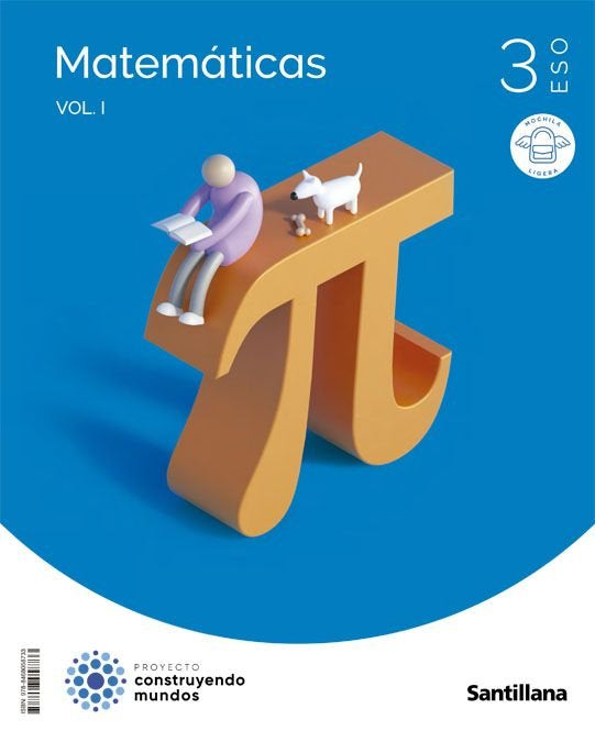 MATEMATICAS ACADEMICAS 3ºESO MOCHILA LIGERA CONSTRUYENDO MUNDOS SANTILLANA | Varios autores | 9788468058733 (SANTILLANA) Imagen principal del producto