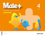 ✅CUADERNO MATE+ (4 AÑOS). SERIE MATE+ VV.AA. SANTILLANA - 9788468059051