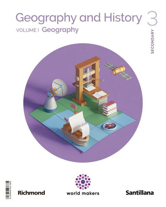 GEOGRAPHY & HISTORY 3ºESO WORLD MAKERS | Varios autores | 9788468059716 (SANTILLANA) Imagen principal del producto
