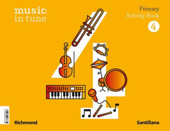 MUSIC IN TUNE 4 PRIMARY ACTIVITY BOOK | Varios autores | 9788468061207 (Santillana)