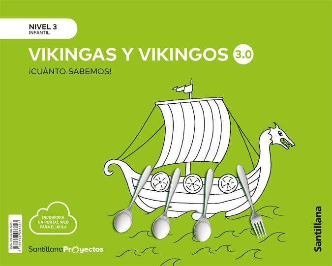 CUANTO SABEMOS 3,0 3 VIKINGOS 5AÑOS 21 | AA,VV | 9788468066851 (Santillana)
