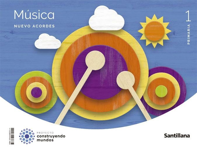MUSICA 1oEP NUEVO ACORDES 22 ACORDES | AA,VV | 9788468072111 (Santillana) Imagen principal del producto