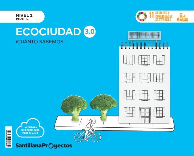 CUANTO SABEMOS 3,0 1 LA ECOCIUDAD 3AÑOS 24 | Varios Autores | 9788468075389 (Santillana) Imagen principal del producto