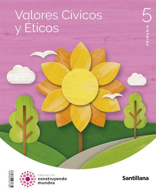 VALORES CIVICOS Y ETICOS 5 PRIMARIA CONSTRUYENDO MUNDOS | Varios autores | 9788468078038 (Santillana) Imagen principal del producto