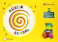 ESPIRAL MUSICA P-3 CATALA+CD | Varios Autores | 9788468200002 (Vicens Vives) Imagen principal del producto